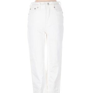 Madewell straight white jeans